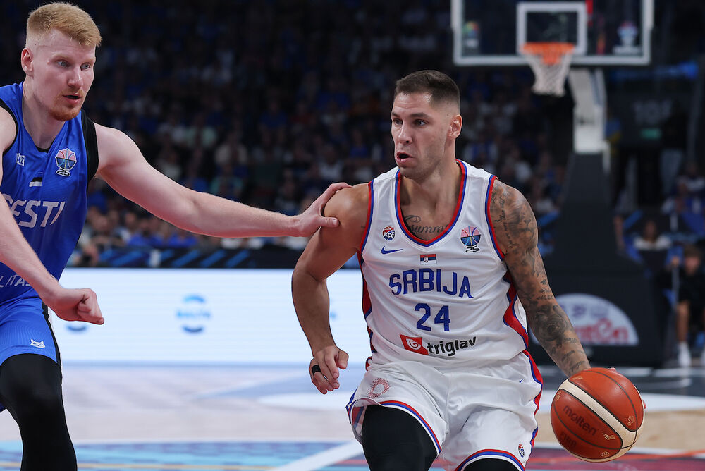 Detalj sa utakmice Srbije i Estonije