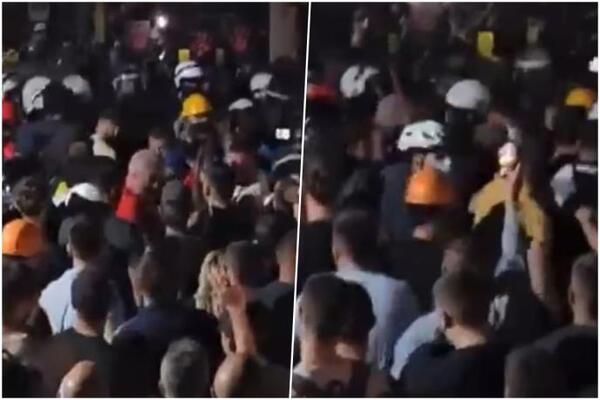 Sukob policije i građana ispred Filozofskog fakulteta u Novom Sadu