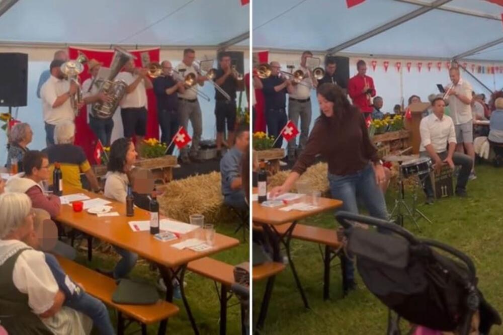 BALKANAC OBJAVIO SNIMAK SVADBE U ŠVAJCARSKOJ, A SVI SE PITAJU KO JE UMRO? Nevrovatne scene, svi sede, a muzika...