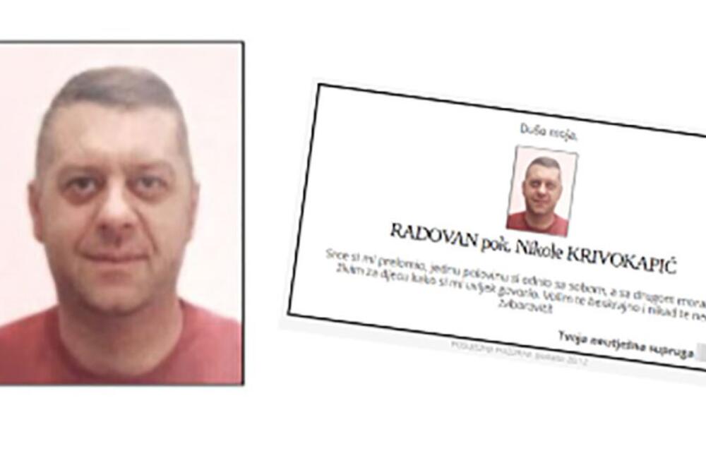 Deca ubijenog Radovana Krivokapića objavila potresne čitulje: "Prerano nas napusti kad si nam najviše trebao!"