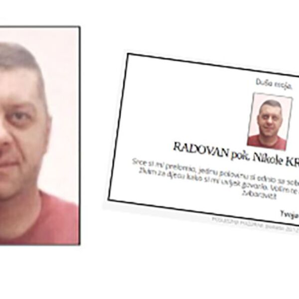 Deca ubijenog Radovana Krivokapića objavila potresne čitulje: "Prerano nas napusti kad si nam najviše trebao!"