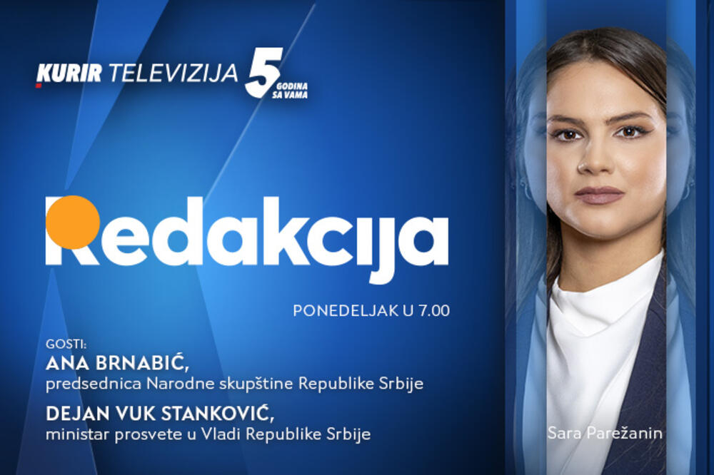 Ekskluzivno, ne propustite: Ana Brnabić i Dejan Vuk Stanković ovog jutra u studiju Kurir televizije!