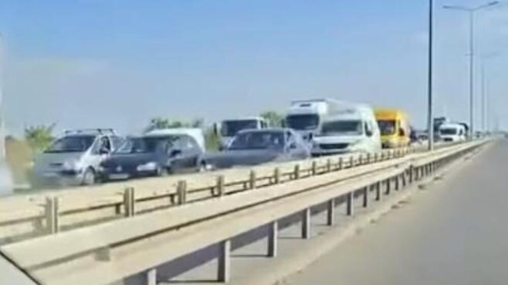 Kolona vozila na obilaznici od Borče do Zemuna