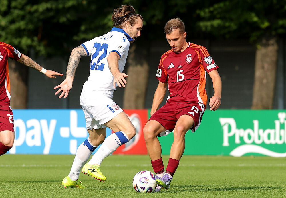 Detalj sa utakmice Letonije i Srbije