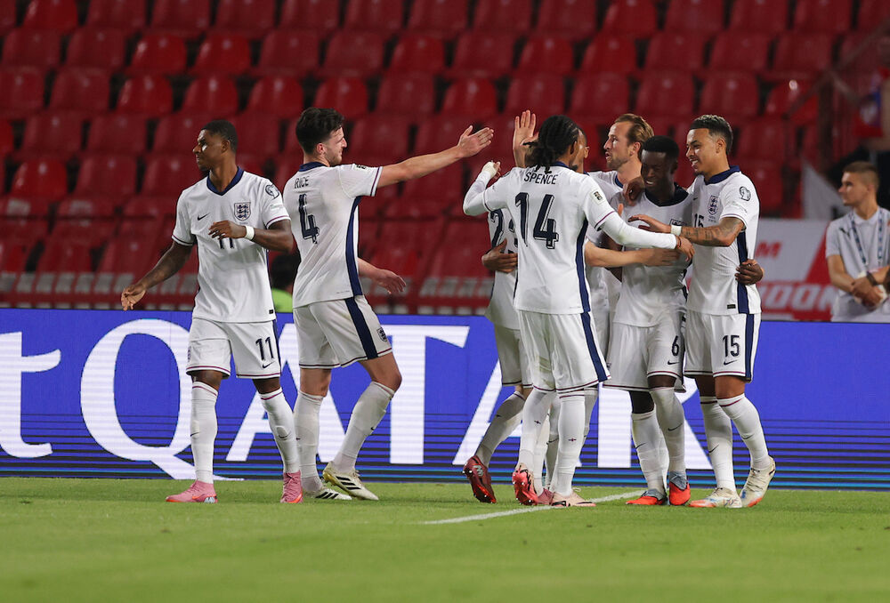 Fudbaleri Engleske na utakmici protiv Srbije