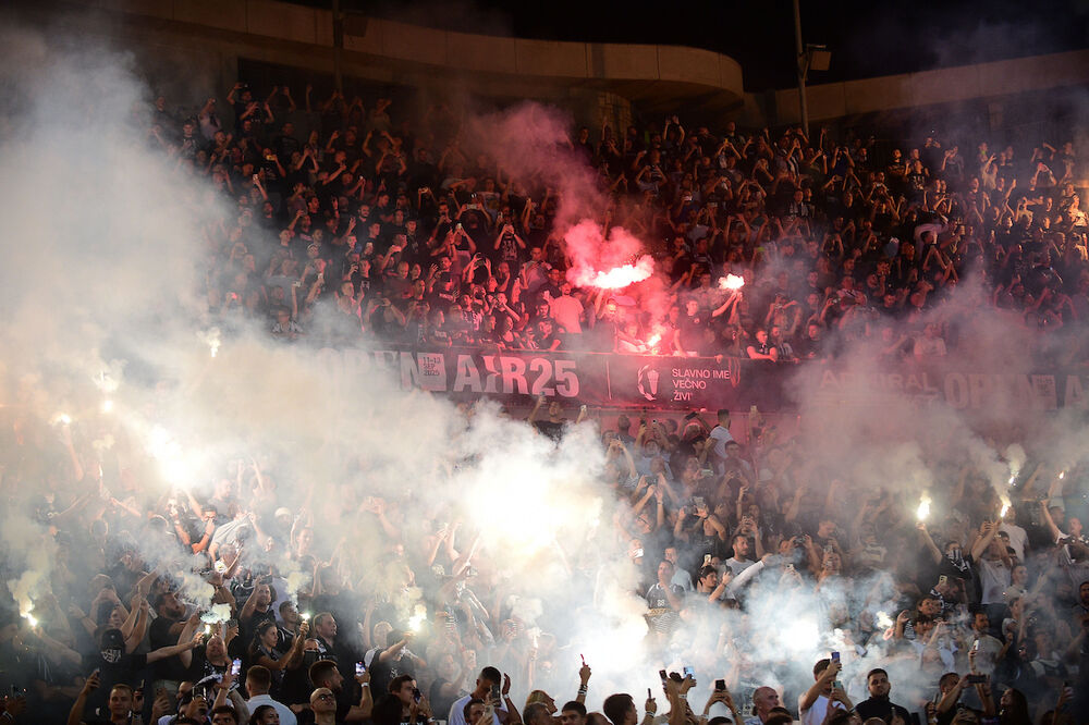 Detalj sa utakmice Partizana i PAOK-a