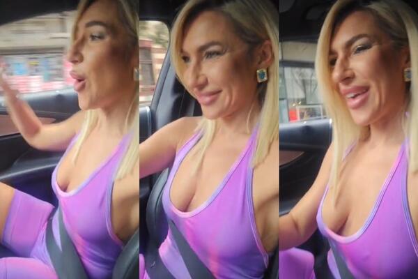 PA, ŠTO NAM OVO RADI? Jeremićeva raspustila gole grudi, briga je da li NEKO GLEDA - sve se ocrtalo dok SKAKUĆE