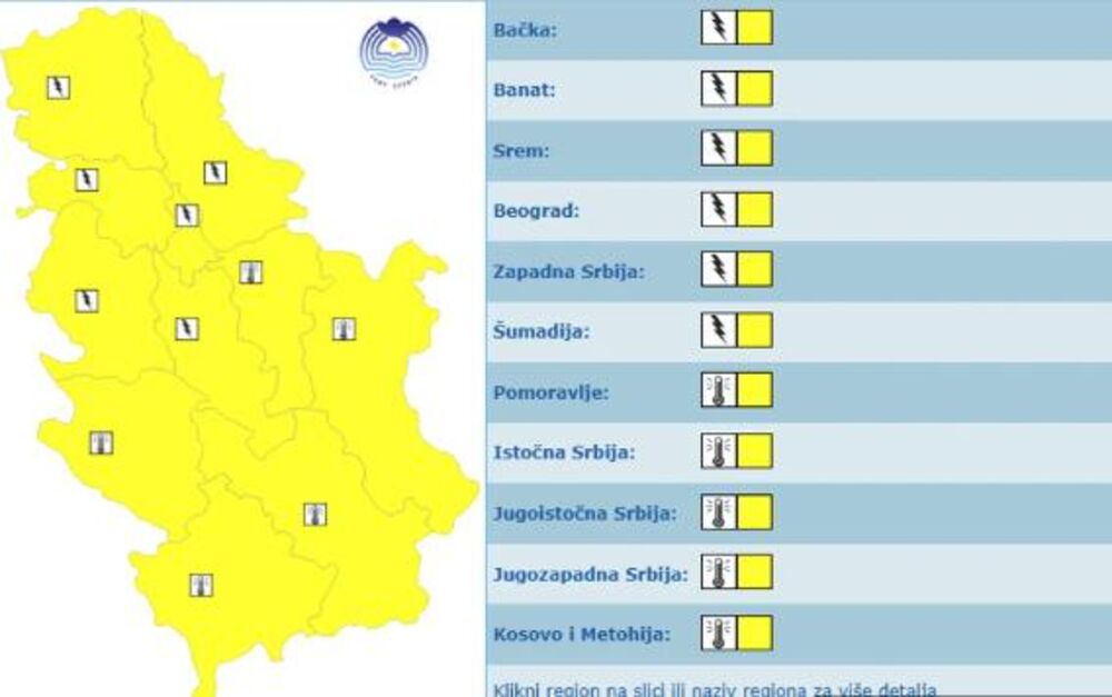 Popaljeni alarmi u celoj zemlji