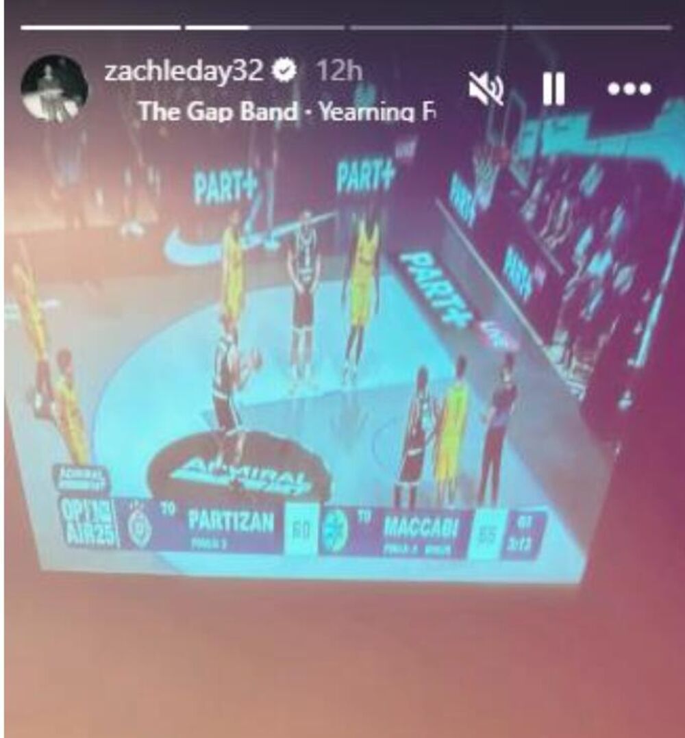 Zek Ledej gledao utakmicu Partizana i Makabija