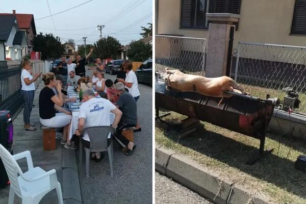 OKRENULI PRASE NASRED ULICE, IZNELI STO I POSEDALI ČOPORATIVNO KOMŠIJSKI: Ovo može samo u ovom srpskom gradu!