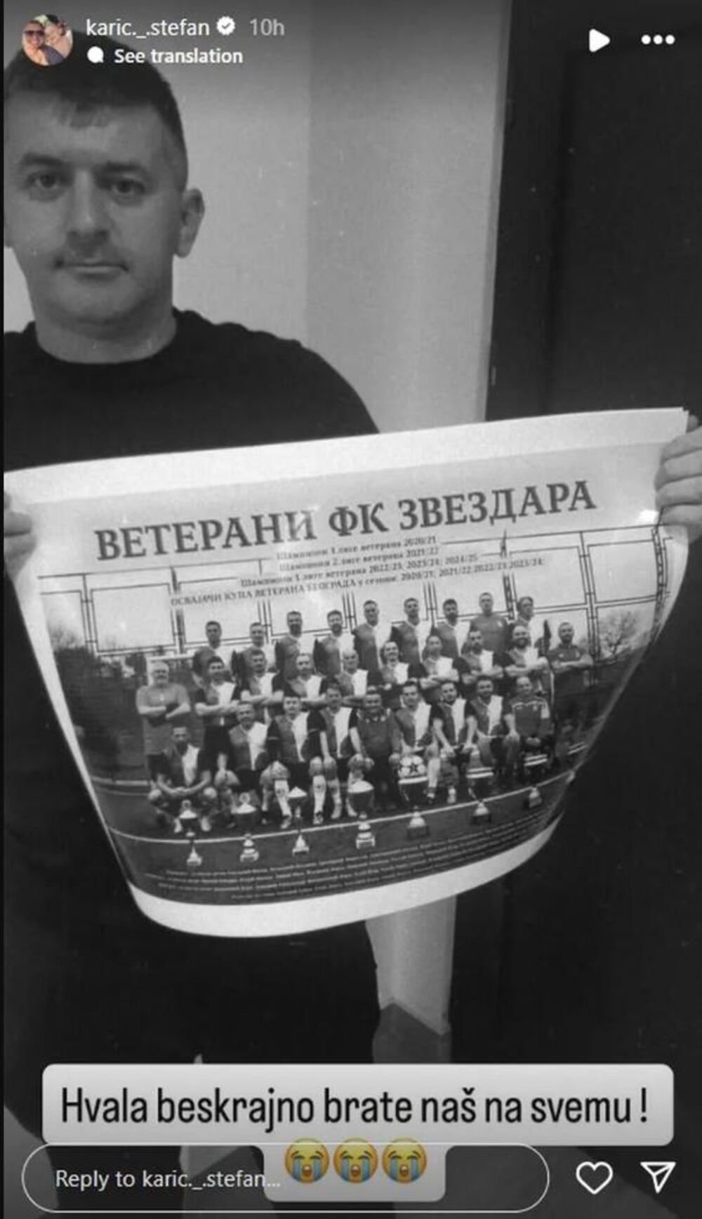 Stefan podelio objavu Crvene zvezde