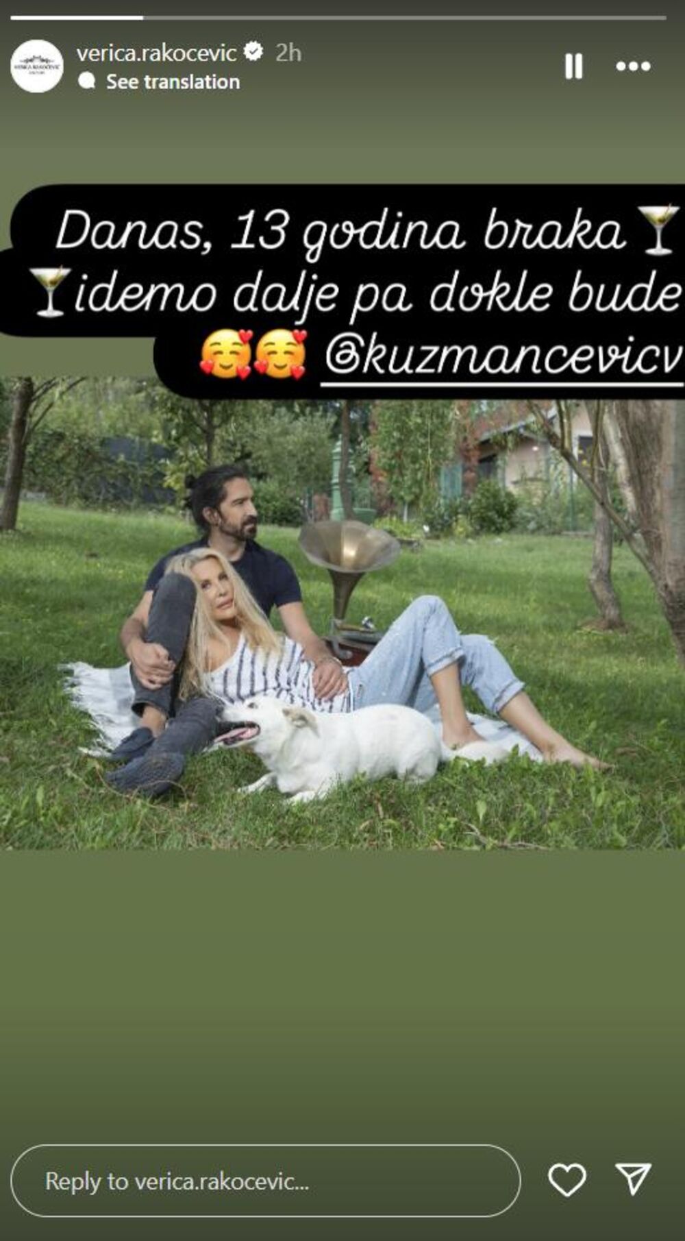 Verica i Veljko slave godišnjicu