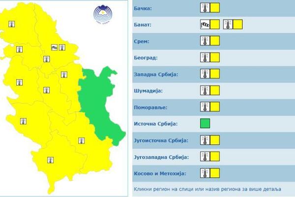 Na snazi meteo alarm! Objavljena najnovija vremenska prognoza! Evo šta nas čeka OD SREDE