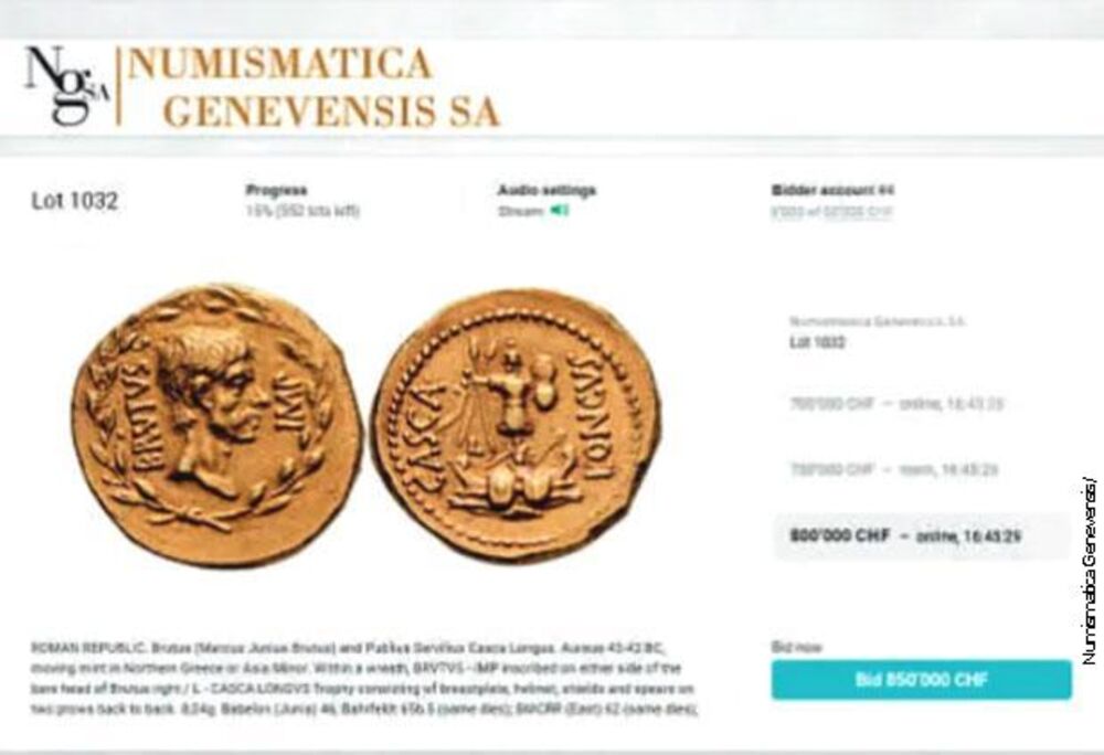 brut, novčić, brutov novčić