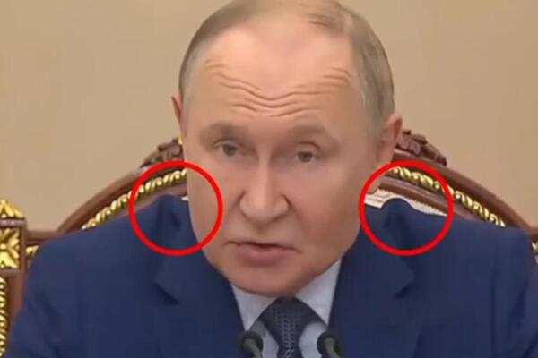 Šta je sa Putinovim ramenima: On pretio Zapadu, ali svi su gledali samo ovo! Plaši se atentata? (VIDEO)