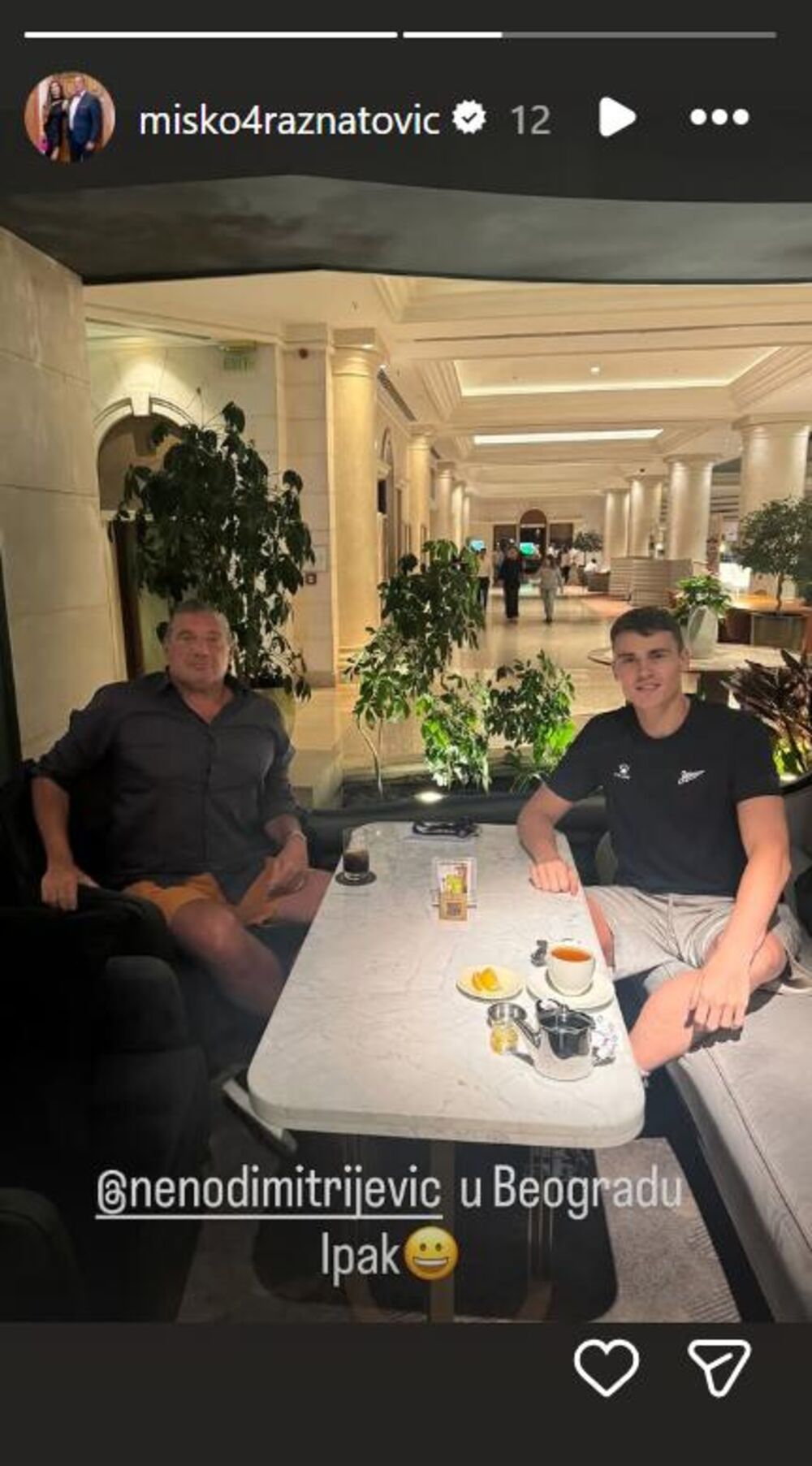 Miško Ražnatović i Nenad Dimitrijević u Beogradu