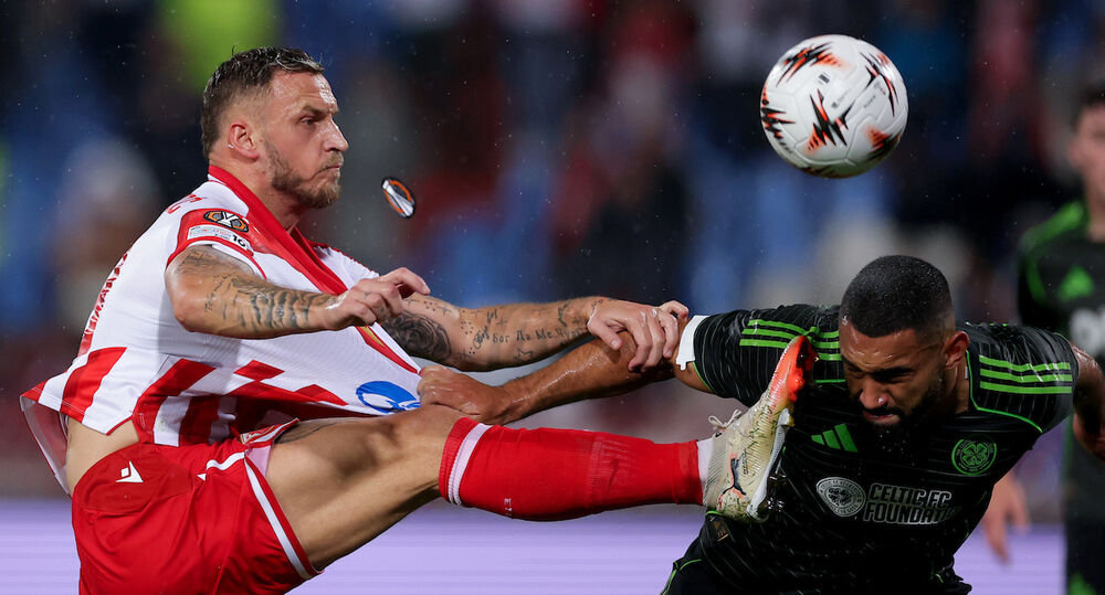 Detalj sa utakmice Crvene zvezde i Seltika