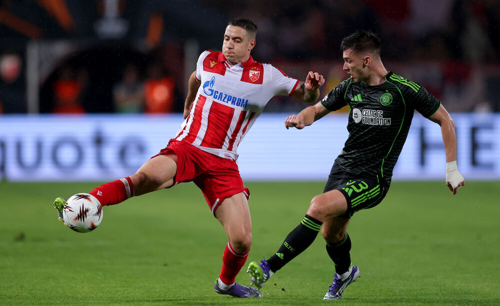 Bruno Duarte na utakmici Crvene zvezde i Seltika