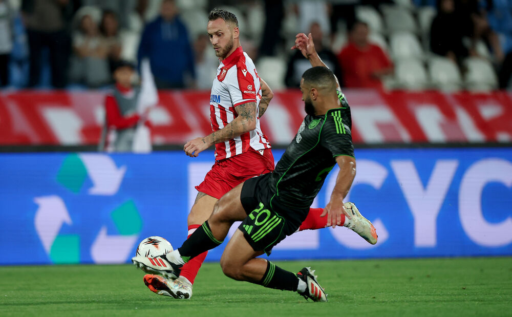 Marko Arnautović na utakmici Crvene zvezde i Seltika
