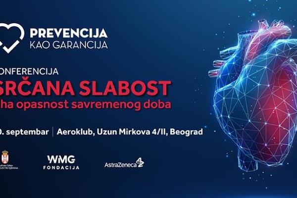 WMG FONDACIJA ORGANIZUJE KONFERENCIJU „SRČANA SLABOST – TIHA OPASNOST SAVREMENOG DOBA”