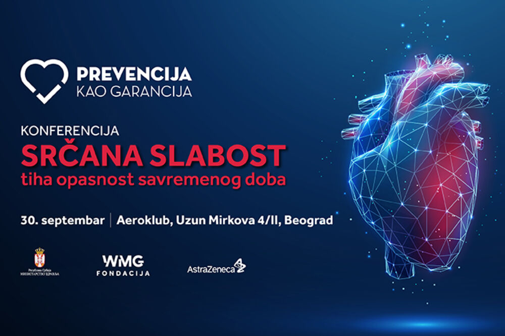 WMG FONDACIJA ORGANIZUJE KONFERENCIJU „SRČANA SLABOST – TIHA OPASNOST SAVREMENOG DOBA”
