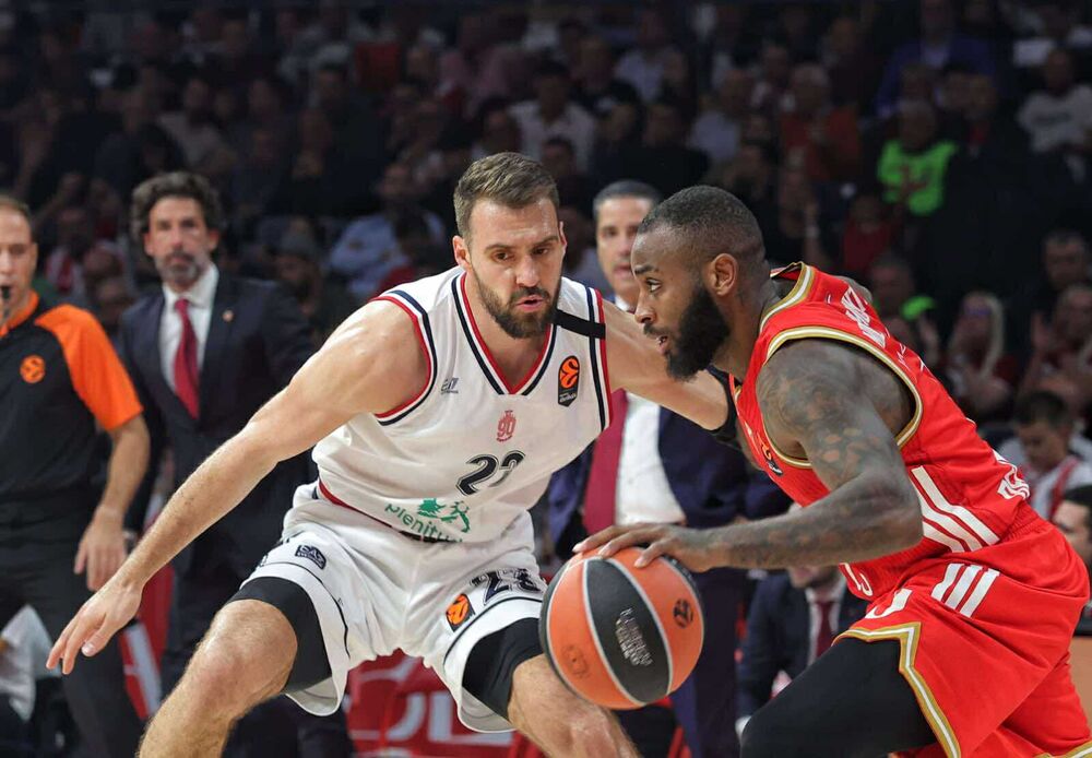 Detalj sa utakmice Crvene zvezde i Olimpije Milano