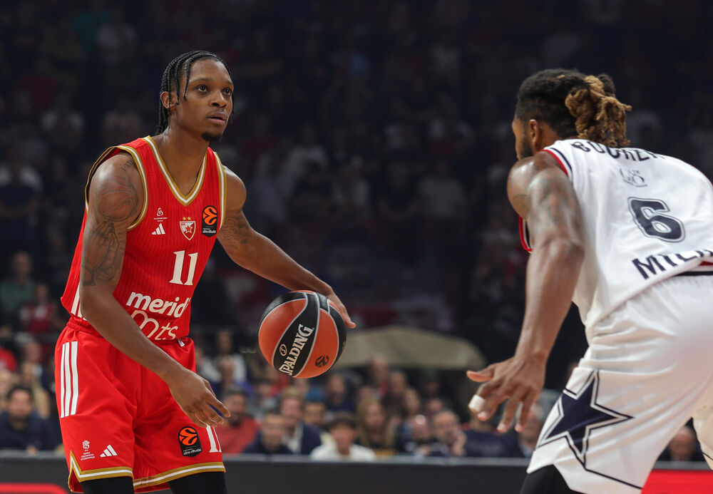 Detalj sa utakmice Crvene zvezde i Olimpije Milano