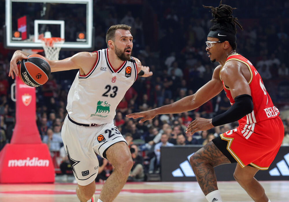 Marko Gudurić na utakmici Crvene zvezde i Olimpije Milano