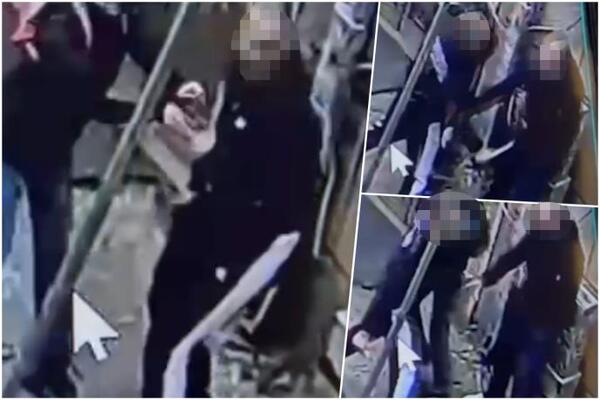 Prvi snimak pokušaja ubistva na Vračaru: Napadač nosio dete, spustio ga, a zatim potegao nož na prolaznika! (VIDEO)