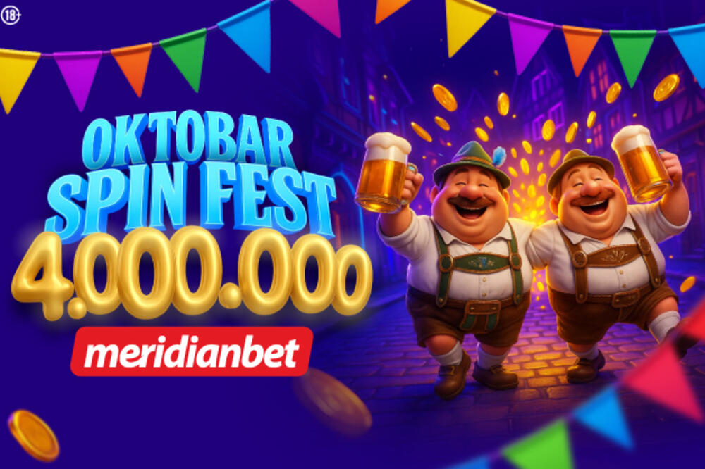 MERIDIAN DONOSI OKTOBAR SPIN FEST – ČETIRI NEZABORAVNE NEDELJE I 4.000.000 KOJI MENJAJU SVE IZ KORENA!