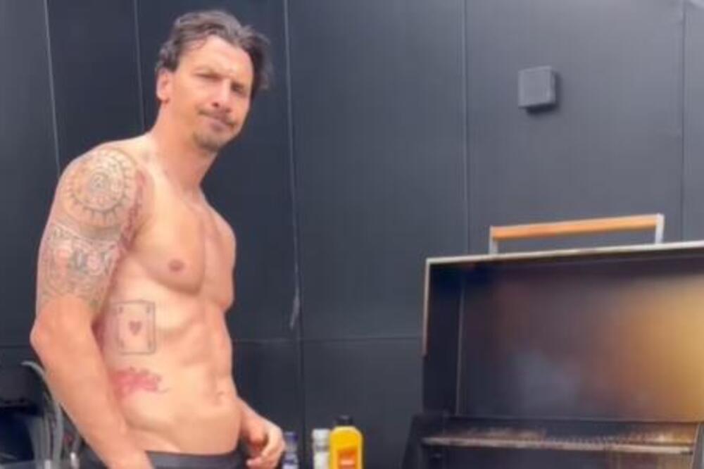 Zlatan Ibrahimović raspalio roštilj i pustio hit pesmu Lepe Brene! Digao Balkan na noge - gledajte šta radi (VIDEO)