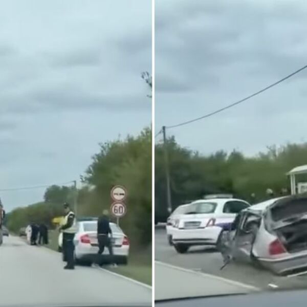 Prvi snimak horora kod Požarevca: Policija pronašla telo blizu mesta nesreće (VIDEO)