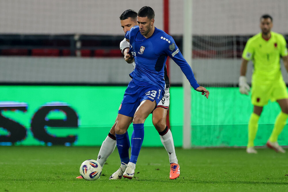 Detalj sa utakmice Srbije i Albanije