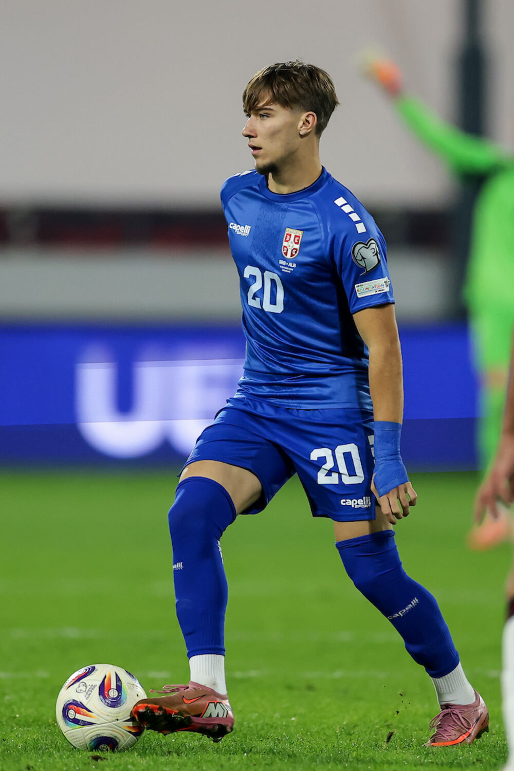 Vasilije Kostov na utakmici Srbije i Albanije