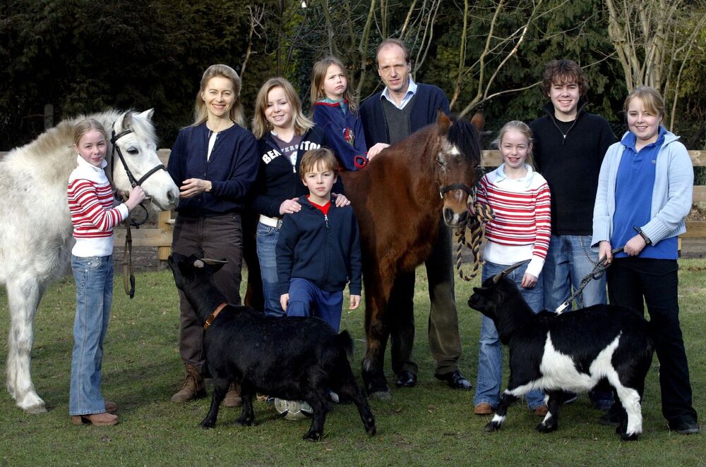 Ursula fon der Lajen sa mužem i decom