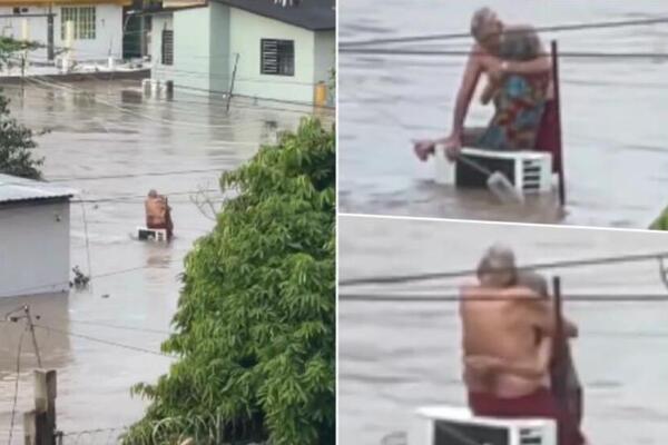 Potresan snimak starijeg para koji se bori za život usled poplava obišao svet: Katastrofalne kiše razorile Meksiko