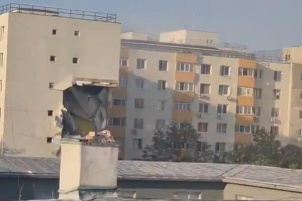 STRAVIČNE SCENE IZ BUKUREŠTA NAKON EKSPLOZIJE U STAMBENOJ ZGRADI: 2 sprata totalno uništena, prizori LEDE KRV!