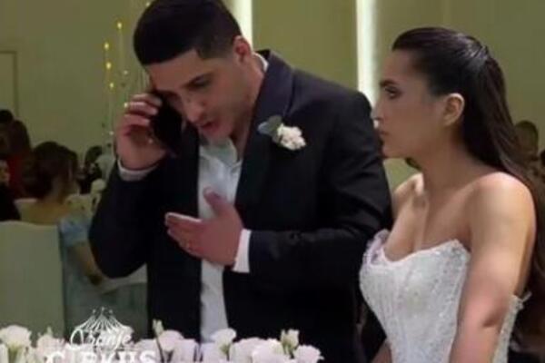 "KAKO GA GLEDA KARAKONDŽULA" Snimak sa venčanja digao javnost na noge, Srbi razapeli mladu zbog... (VIDEO)
