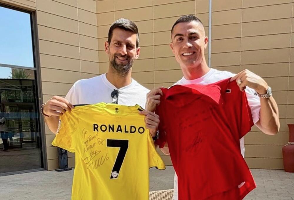 Novak Đoković, Kristijano Ronaldo, Novak Đoković i Kristijano Ronaldo