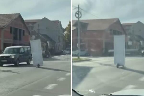 "OBMOTAO VRATA FOLIJOM OKO TELA PA DAO GAS NA TROTINETU": Beograđanin neće da plaća DOSTAVU, kakav HIT u Surčinu