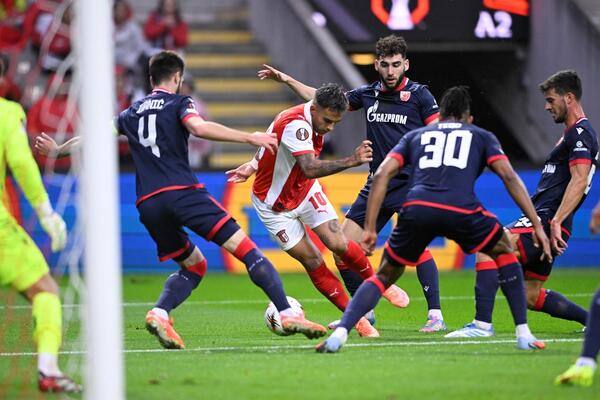 Užasna Zvezda upisala novi poraz: Braga rutinski savladala crveno-bele!