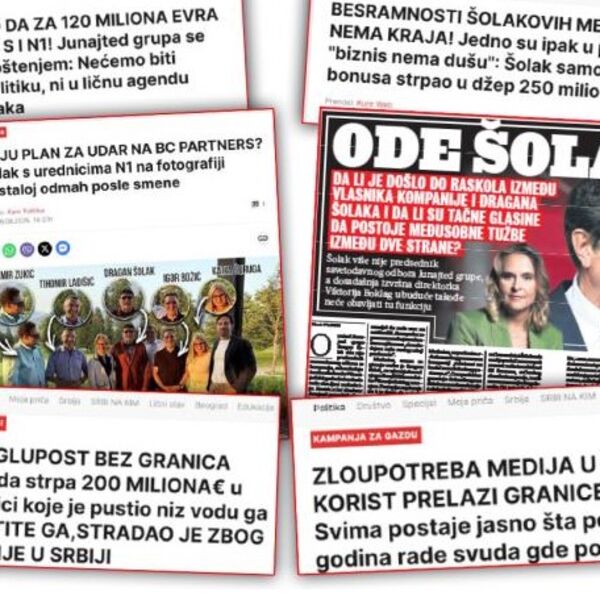 Zloupotreba medija za bogaćenje: Kako funkcioniše Šolakova mašinerija pod okriljem lažne borbe za slobodnu reč