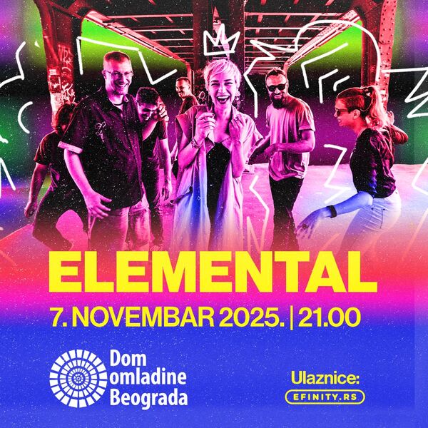 Veliki beogradski koncert grupe Elemental 7. novembra u Domu omladine