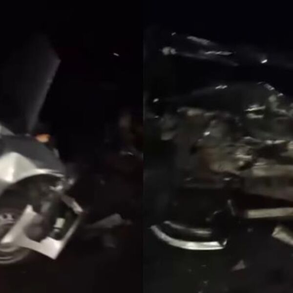 Stravičan sudar kod podvožnjaka u Senti: Vozila smrskana, delovi svuda po putu (VIDEO)