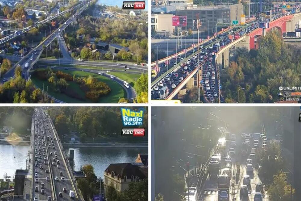 Petak plus popodnevni špic u Beogradu: U ovom delu grada je najkritičnije - vozila stoje i ne pomeraju se (FOTO)