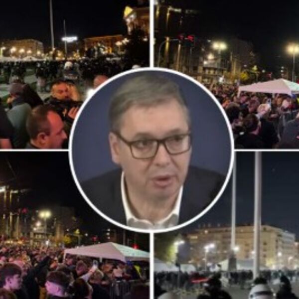 "Ljudi mogu mirno da spavaju" Ponovo se oglasio Vučić i objavio snimak nereda ispred Skupštine Srbije (VIDEO)
