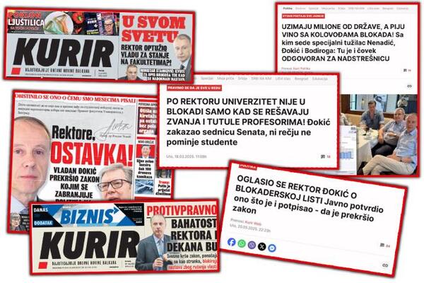 Politička odiseja Đokića: Kurir bio u pravu kad je upozoravao na prave motive rektora u urušavanju Univerziteta