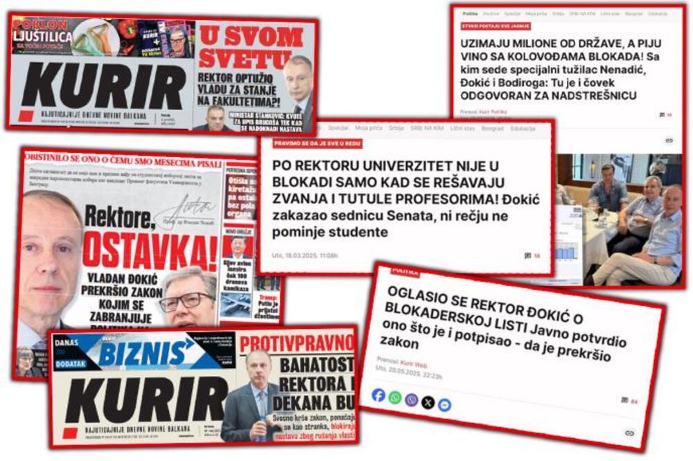 Politička odiseja Đokića: Kurir bio u pravu kad je upozoravao na prave motive rektora u urušavanju Univerziteta