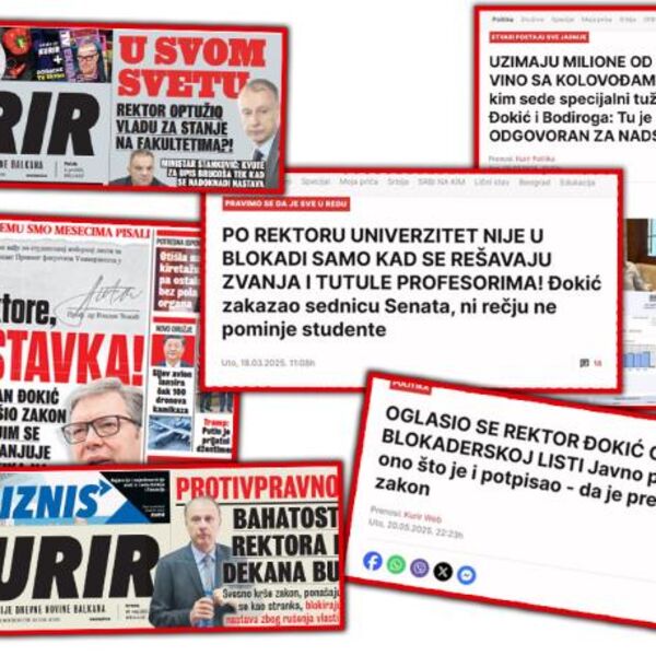 Politička odiseja Đokića: Kurir bio u pravu kad je upozoravao na prave motive rektora u urušavanju Univerziteta