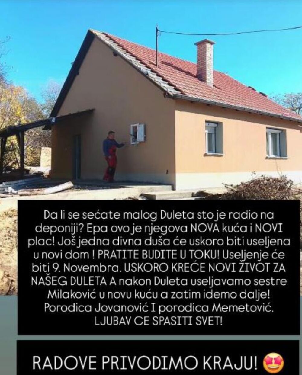 Kuća u koju će se useliti mali Dule